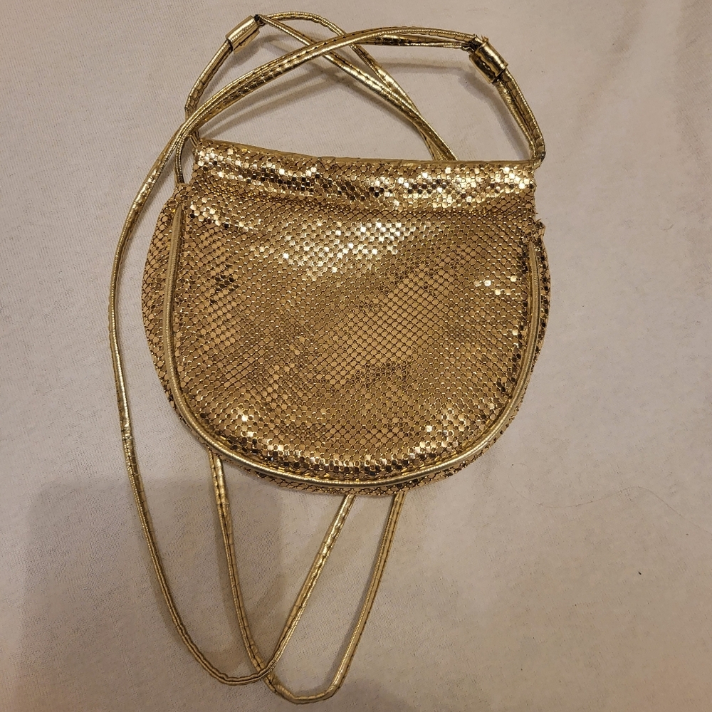 Whiting and Davis Gold Metal  Mesh Evening Bag